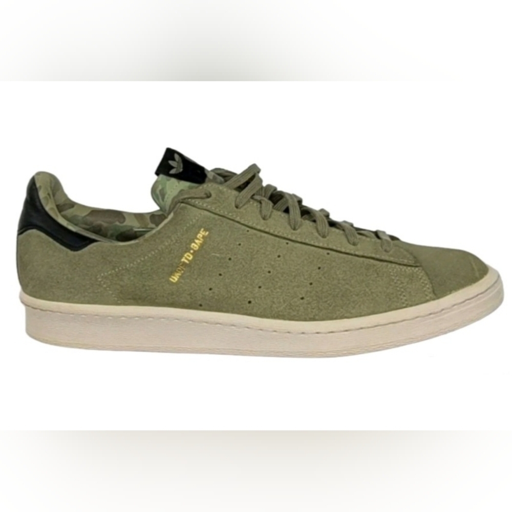Undefeated x A Bathing Ape x adidas Campus 80s Olive Mens Size 11 (EUC)